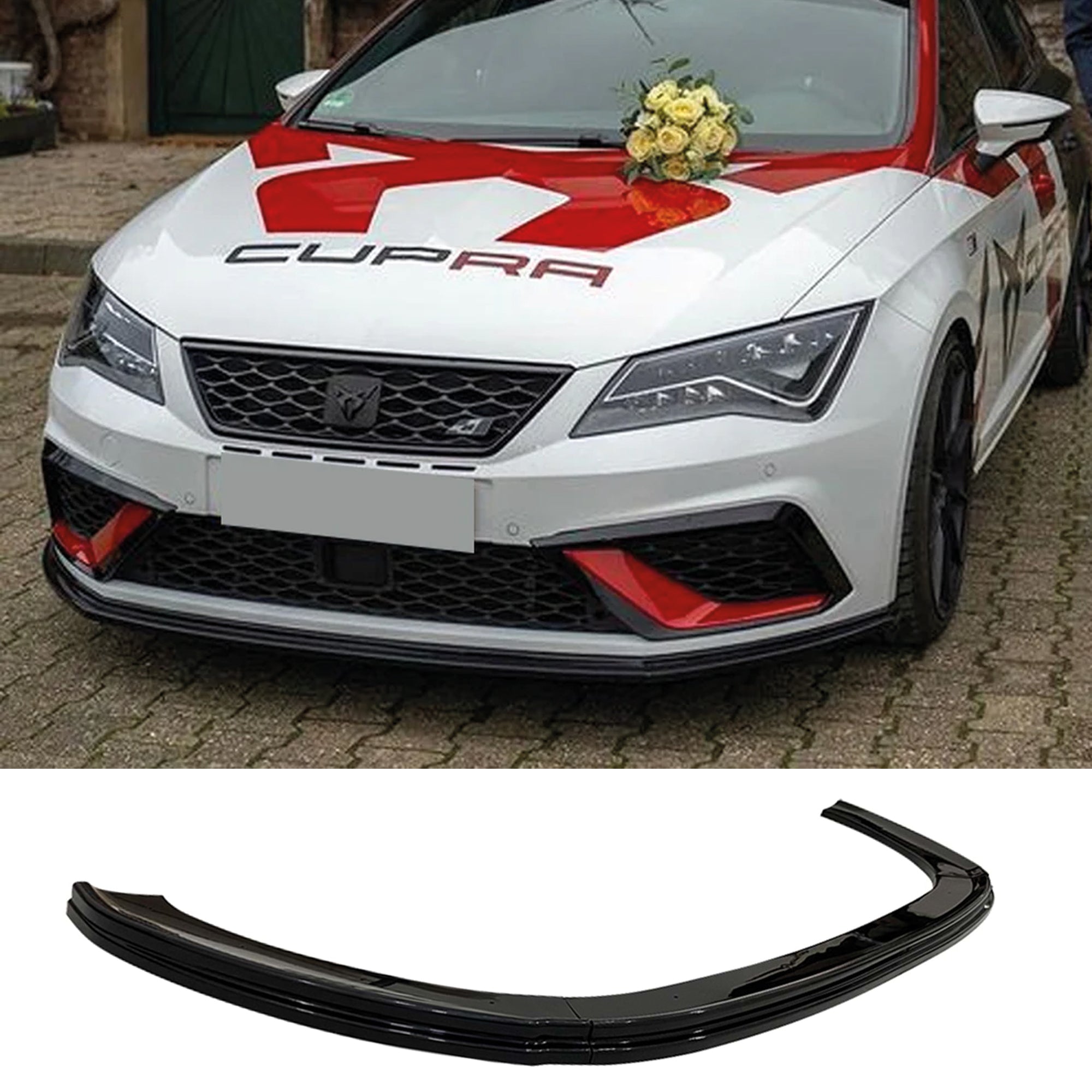 Front Bumper Lip for Seat Leon MK3 FL 2017-2020 Adjustable All Car