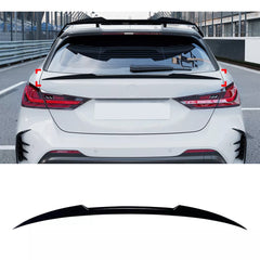 Rear Trunk Spoiler For BMW 1 Series F40 2019+ MİDDLE SPOİLER M4 Style Spoiler Piano Black ABS Plastic