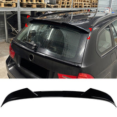 Rear Roof Spoiler For BMW 3 Series E91 SW 2005-2012 Roof M4 Style Spoiler Piano Black ABS Plastic