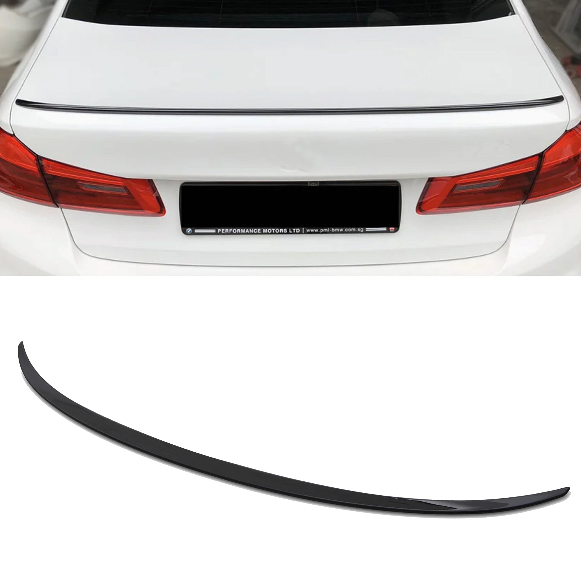 Rear Spoiler For BMW 5 Series F10 2010-2016 M5 Style Piano Black ABS Plastic