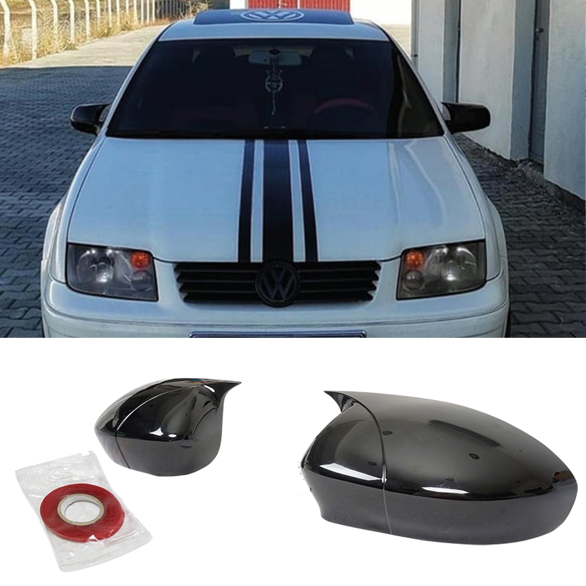 Mirror Cover for VW Bora 1998-2006 Batman Model