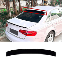 Roof Top Spoiler For Audi A4 S4 B8 2009-2016 Piano Black ABS Plastic