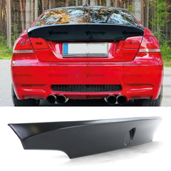 Rear Roof Spoiler For BMW 3 Series E92 Coupe 2007-2013 CSL Style Piano Black ABS Plastic