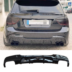 Rear Diffuser for BMW E90 M Technic 2004-2011 M Performance Diffuser R+L Dual Output Piano Black Vacuum Plastic Car Styling Diffuser Rear Body Kit