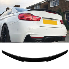 Rear Spoiler For BMW F33 4 Series 2013-2020 M4 Style Piano Black ABS Plastic