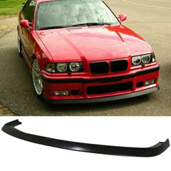 Front Bumper Lip Splitter for BMW 3 Series E36 M3 3 Series 1990-2000, ABS Plastic Piano Black Vacuum Car Tuning Body Part Body Kit