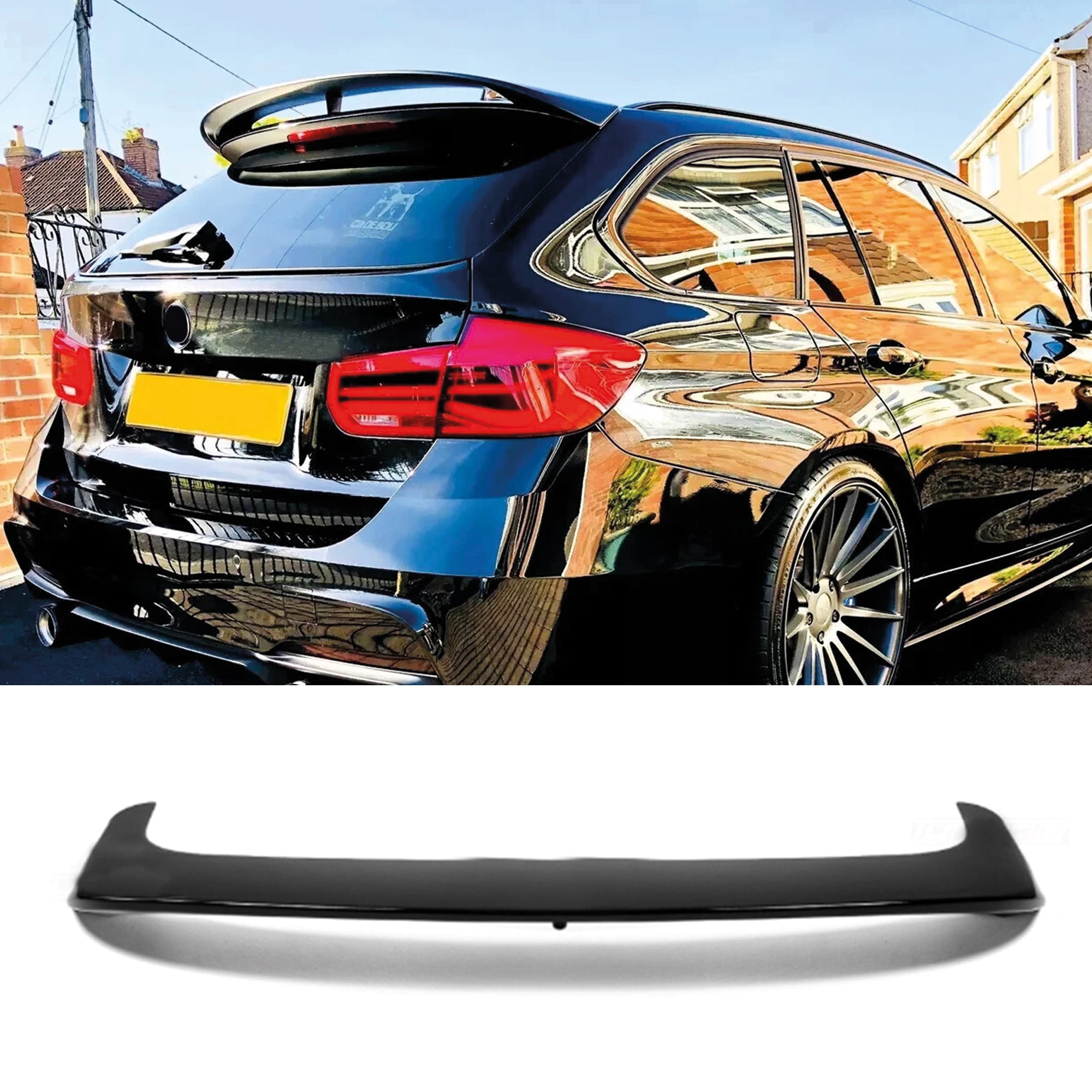 Rear Roof Spoiler For BMW 3 Series F31 Touring 2012-2018 Spoiler Piano Black ABS Plastic