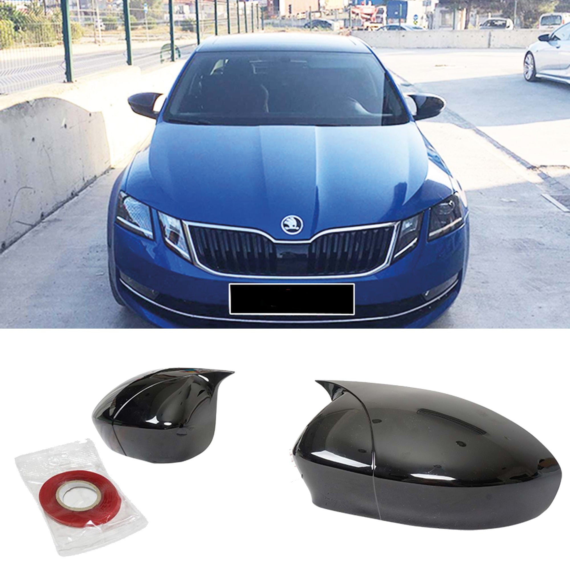 Mirror Cover for Skoda Octavia MK3 2013-2020 Batman Model