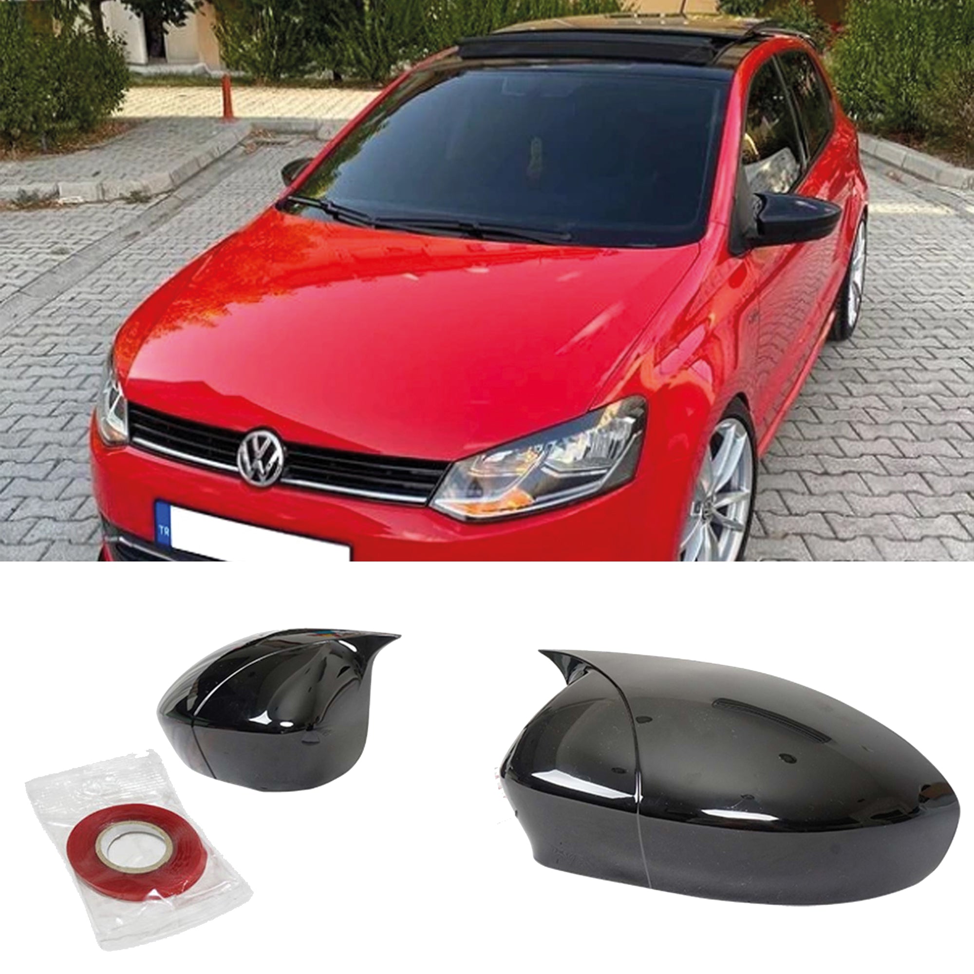 Mirror Cover for VW Polo MK5 2009-2017 Batman Model