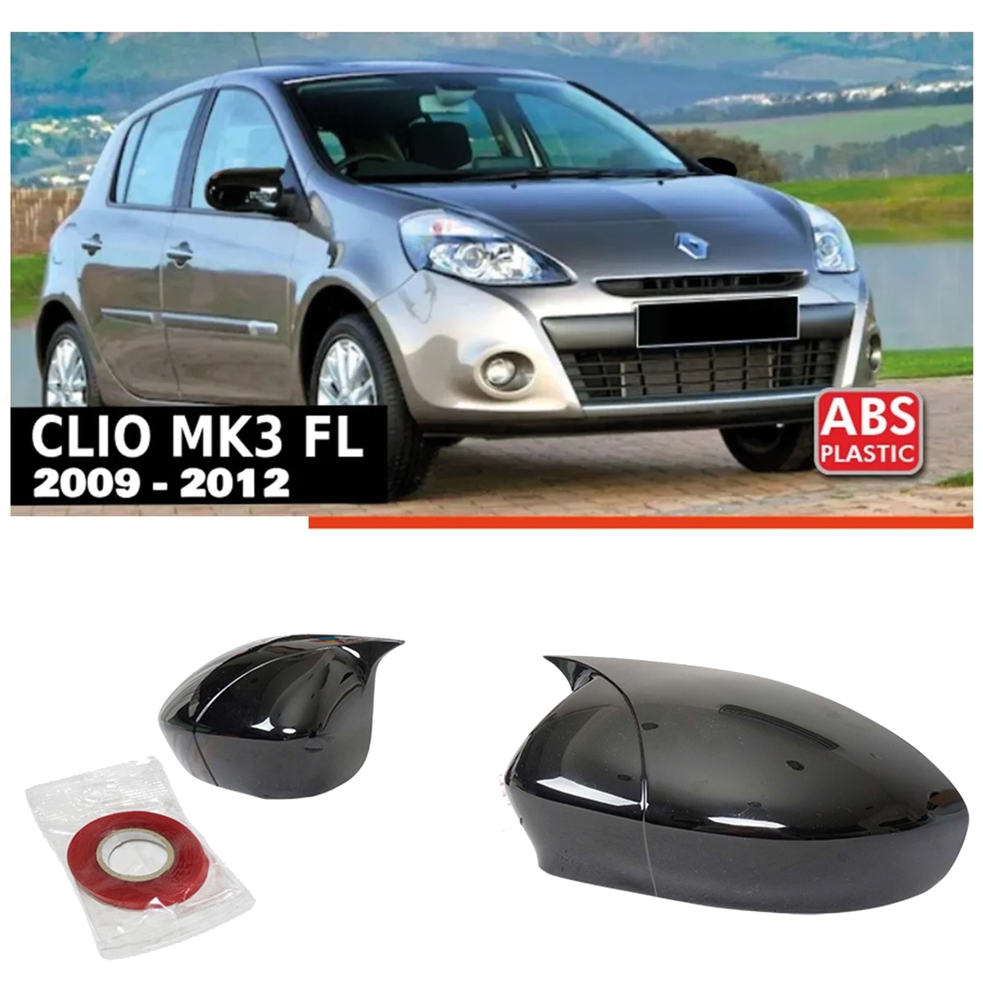 Mirror Cover for Renault Clio 3 2006-2009 / FL 2009-2012 Batman Model