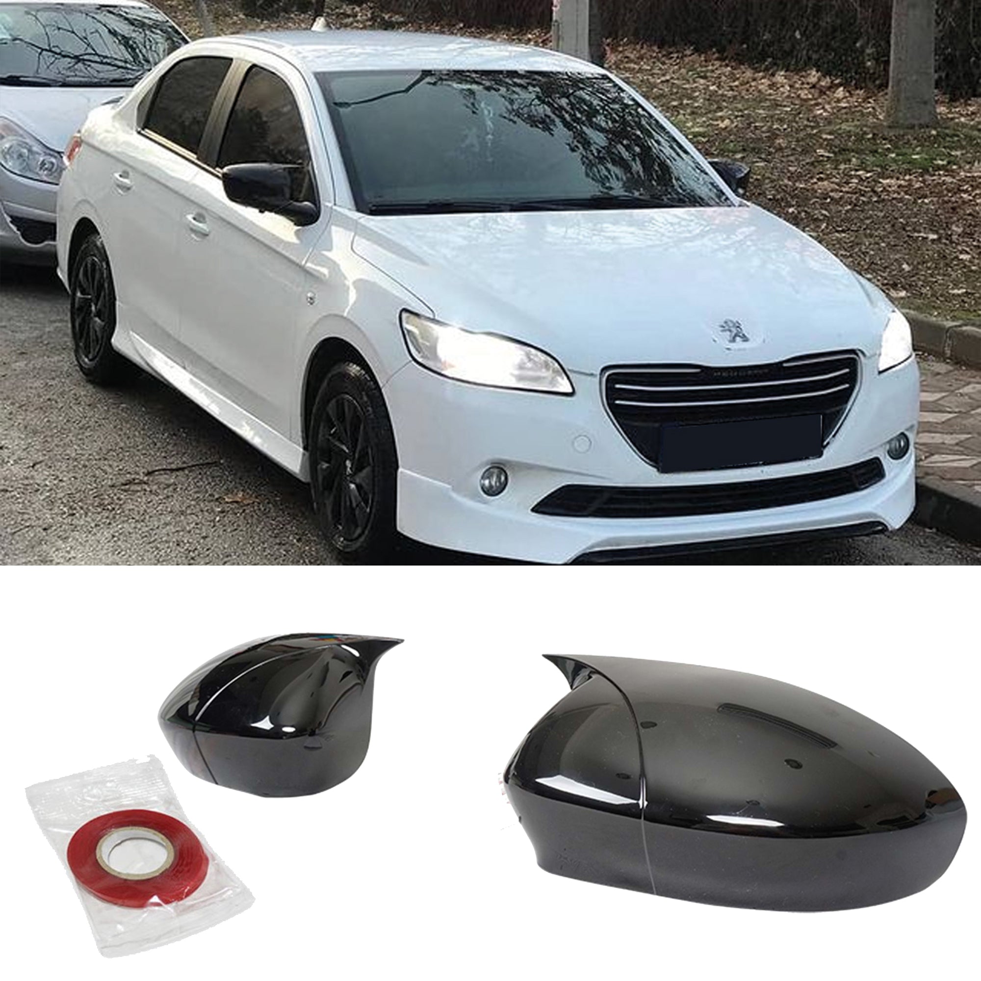 Mirror Cover for Peugeot 301 2012+ Batman Model