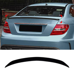 Rear Trunk Spoiler For Mercedes Benz C Class C204 2011-2015 Spoiler Piano Black ABS Plastic