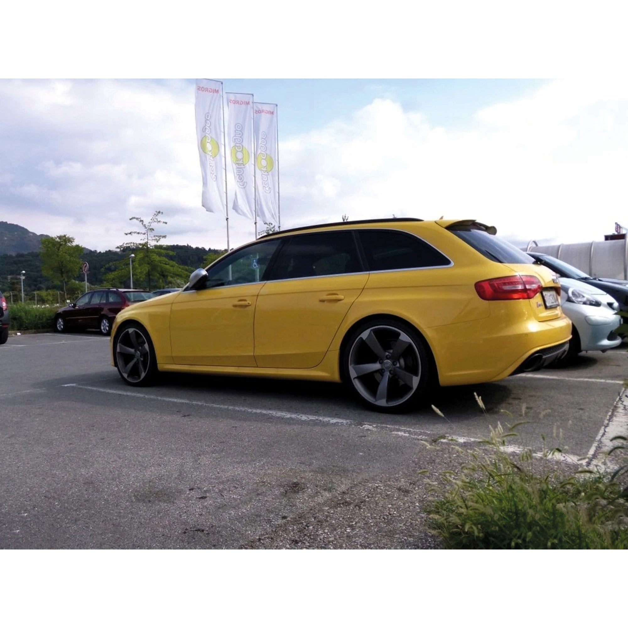 Rear Spoiler For Audi A4 RS4 Style 2012-2016 Primer Painted Fiberglass