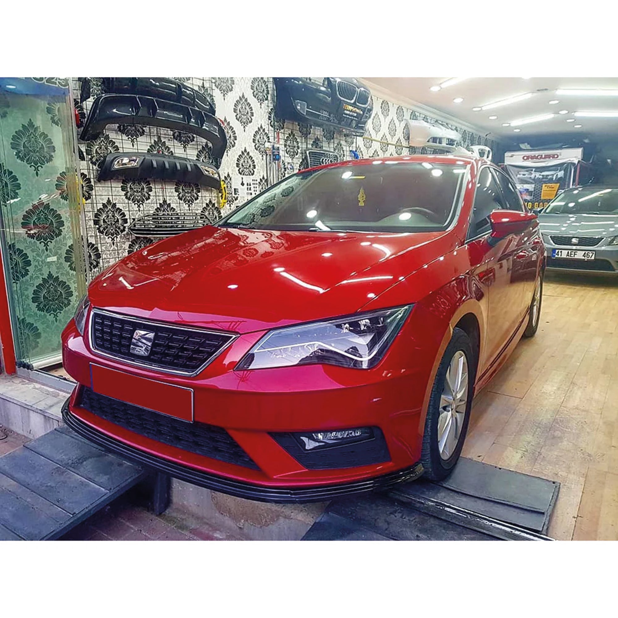 Front Bumper Lip for Seat Leon MK3 FL 2017-2020 Adjustable All Car