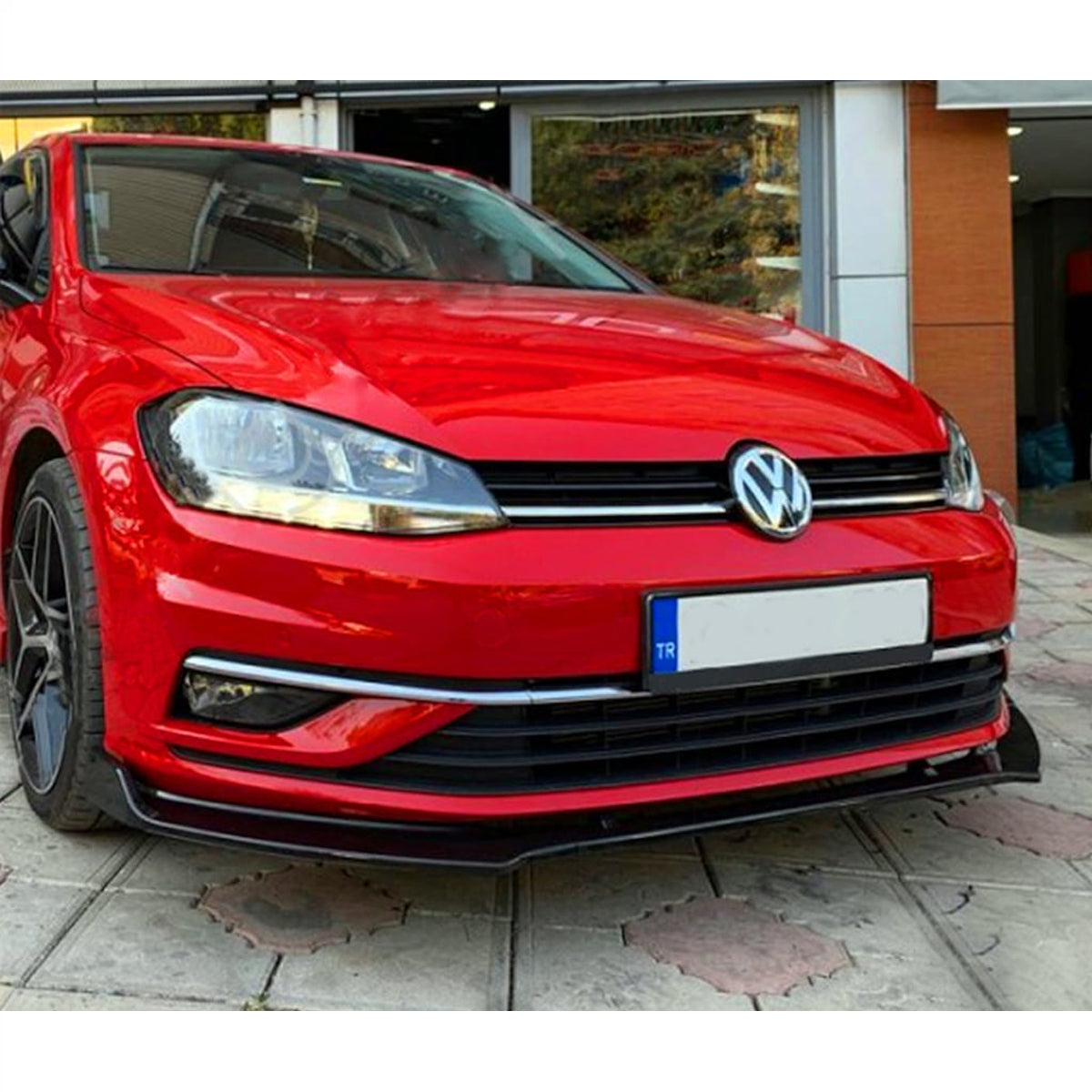 Front Bumper Lip for Volkswagen VW Golf 7 / 7,5 2013-2019 Golf Model G-Type Adjustable All Car