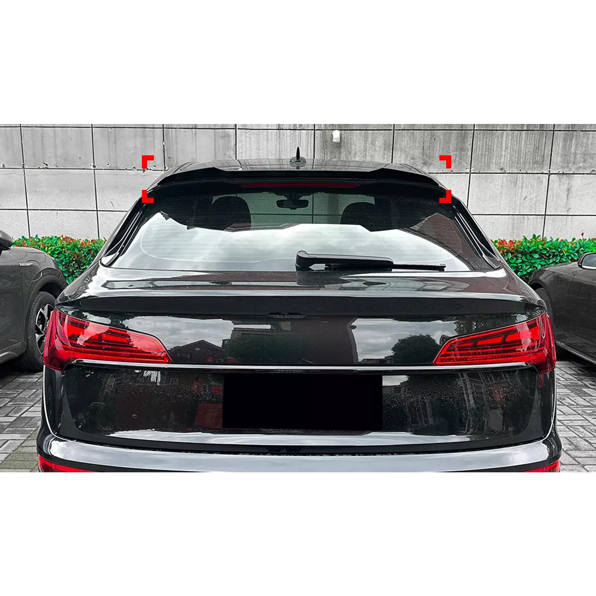 Rear Roof Spoiler For Audi Q5 FY Sportback 2021+ Spoiler Piano Black ABS Plastic