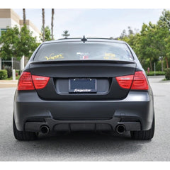 Rear Diffuser for BMW E90 M Technic 2004-2011 M Performance Diffuser R+L Single Output Piano Black Vacuum Plastic Car Styling Diffuser Rear Body Kit