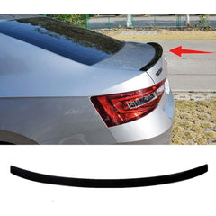 Rear Spoiler For Skoda SuperB B8 Trunk Spoiler 2015+ Piano Black ABS Plastic