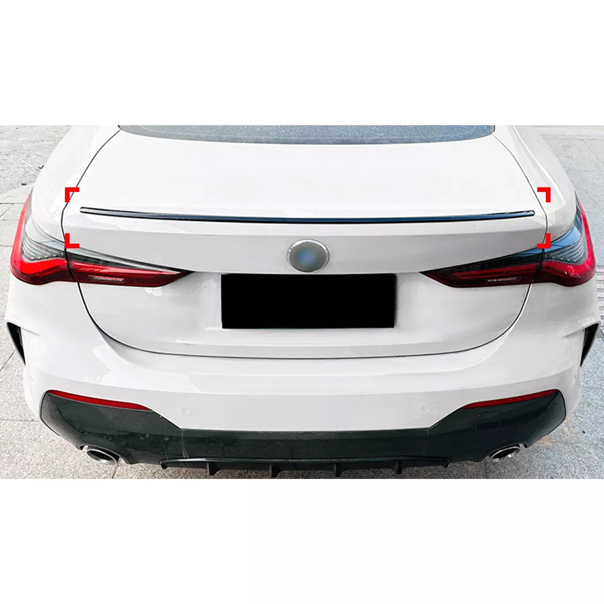 Rear Trunk Spoiler For BMW 4 Series G22 2020+ Spoiler Piano Black ABS Plastic