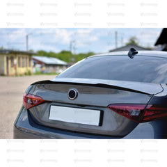 Rear Trunk Spoiler For Alfa Romeo Giulia 2015-2023 Spoiler Piano Black ABS Plastic