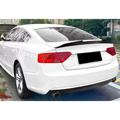 Rear Trunk Spoiler For Audi A5 8T Sportback 2007-2016 PSM 4 DOOR Spoiler Piano Black ABS Plastic