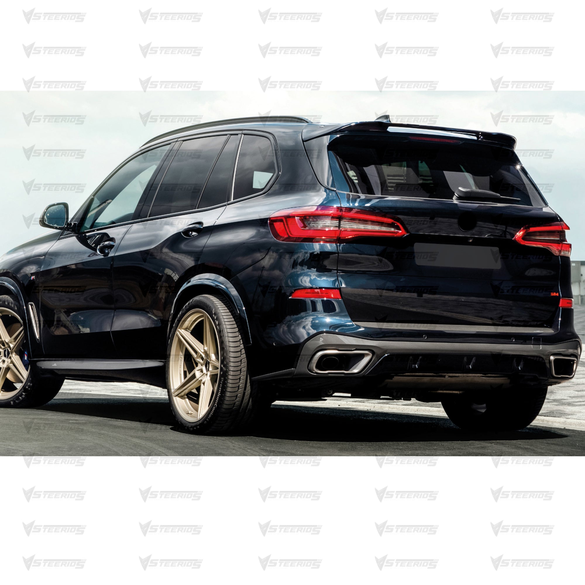 Rear Roof Spoiler For BMW X5 G05 M Performance 2018+ Piano Black ABS Plastic