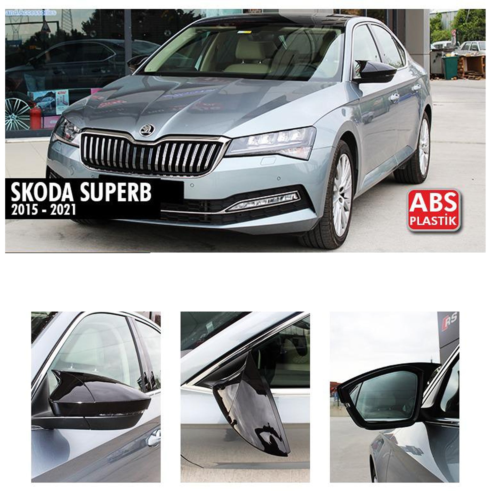 Mirror Cover for Skoda SuperB MK3 2015-2021 Batman Model