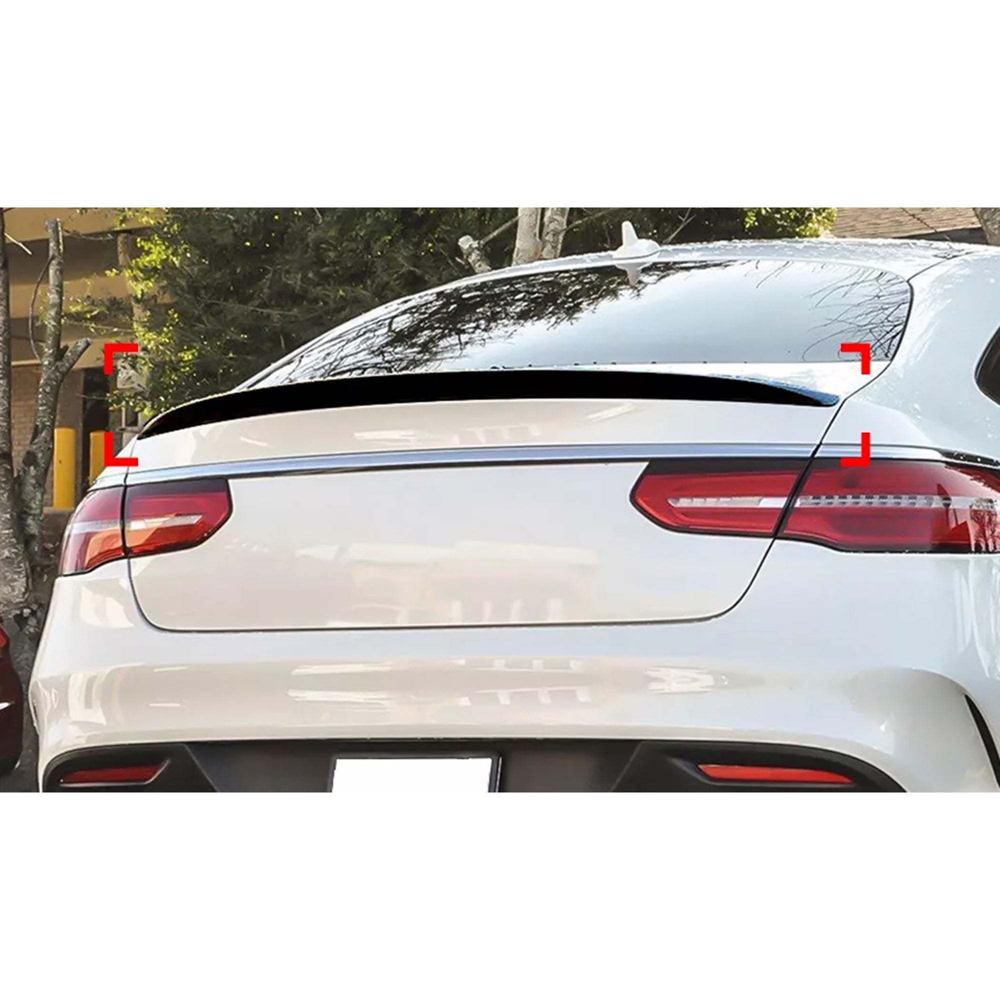 Rear Trunk Spoiler For Mercedes Benz GLE Class GLE Coupe C292 2015-2018 Spoiler Piano Black ABS Plastic