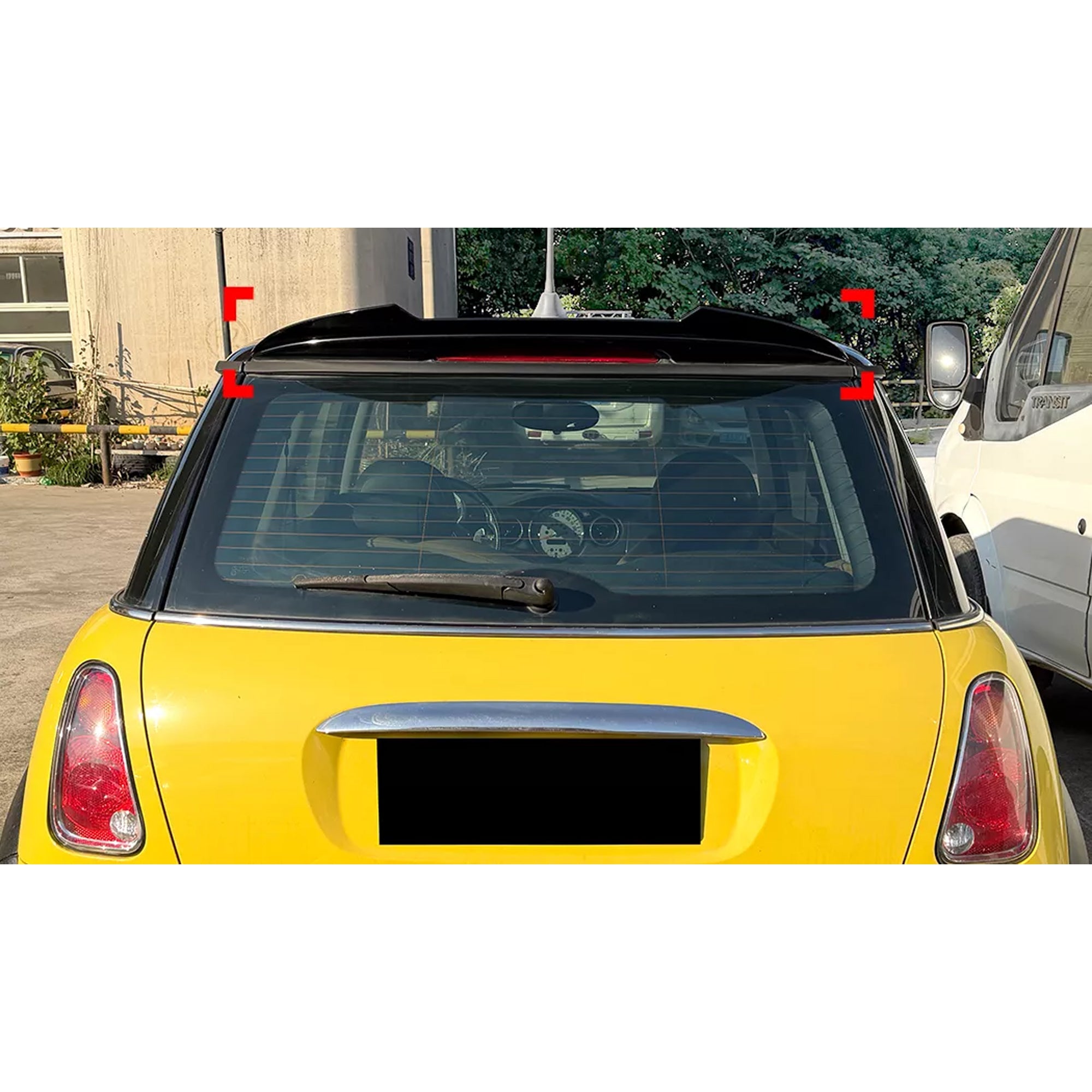 Rear Trunk Spoiler For Mini Cooper R50 2001-2006 M4 Style Spoiler Piano Black ABS Plastic