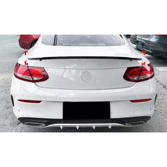 Rear Trunk Spoiler For Mercedes Benz C Class C Coupe C205 2015-2021 Br Style Spoiler Piano Black ABS Plastic