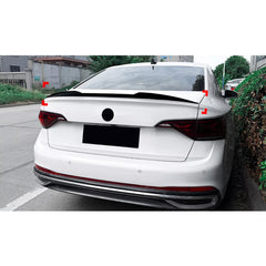 Rear Trunk Spoiler For VW Volkswagen Jetta MK7 2019+ M4 Style Spoiler Piano Black ABS Plastic