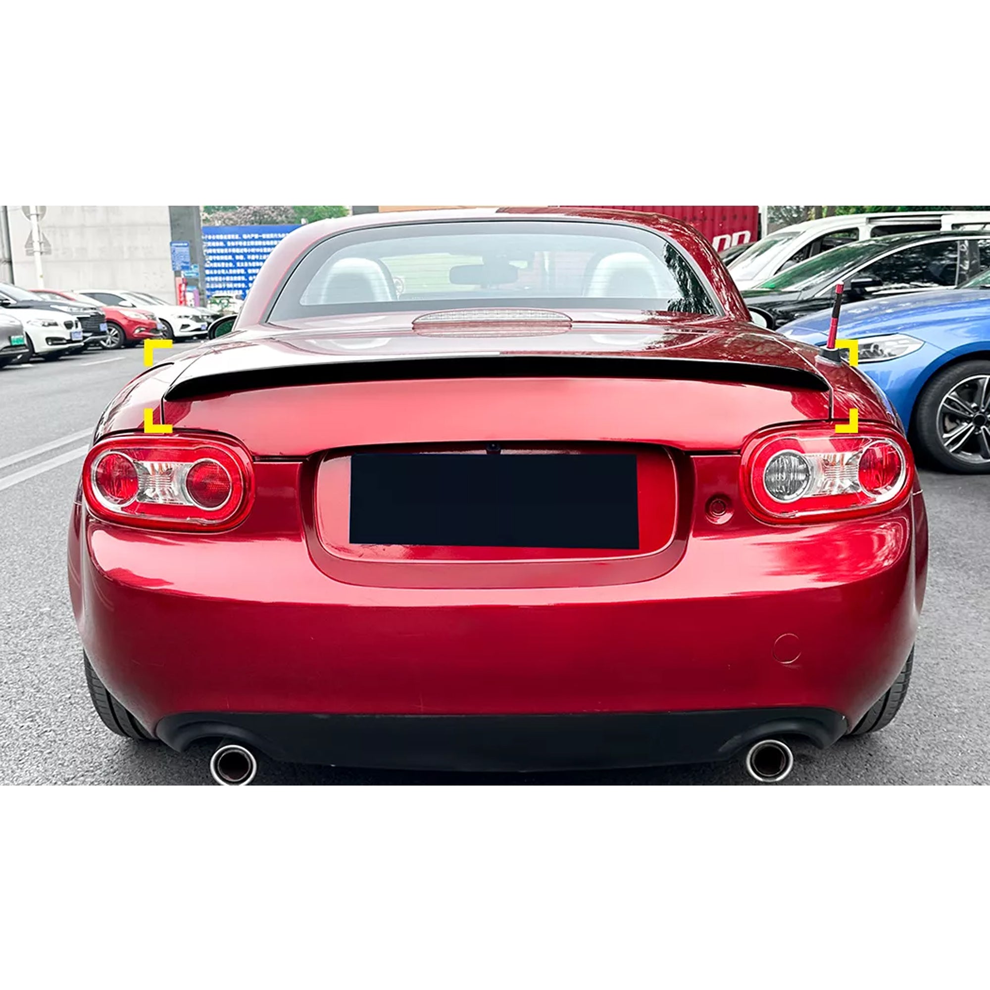 Rear Trunk Spoiler For Mazda MX-5 Miata 2005-2015 Spoiler Piano Black ABS Plastic