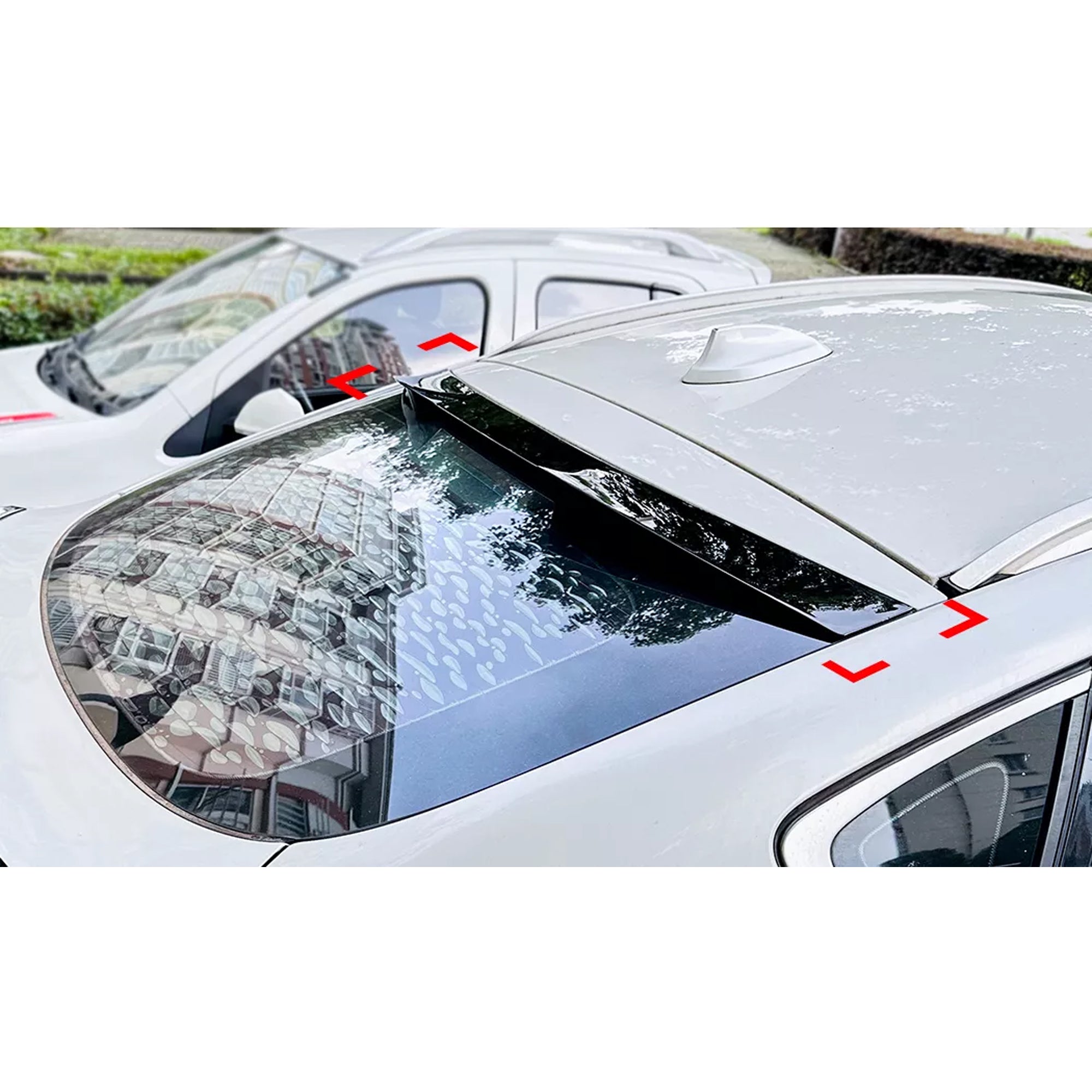 Rear Roof Spoiler For BMW X4 F26 2014-2017 M4 Style Spoiler Piano Black ABS Plastic