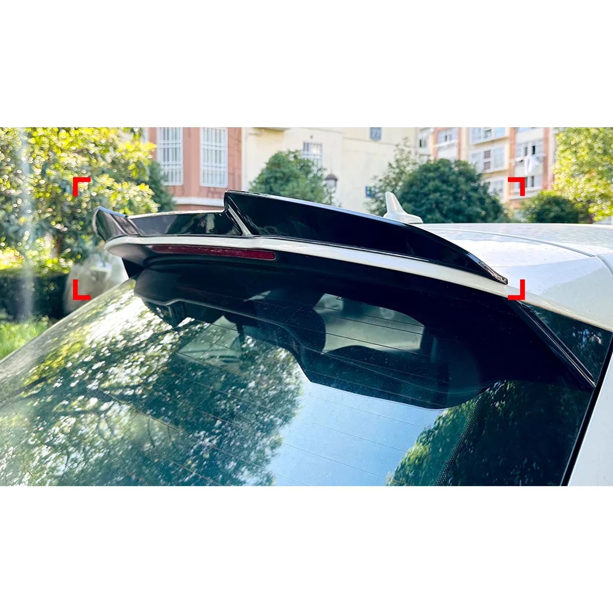 Rear Roof Spoiler For Audi A3 S3 8V Hatchback 2013-2020 Roof M4 Style Spoiler Piano Black ABS Plastic