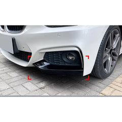 Front Bumper FLAP Wrap for BMW 2 Series F22 M Sport 2014-2019, 2pcs FLAP Canards Lip Splitter Corner Trim Cover Adjustable Tuning Body Part Body Kit