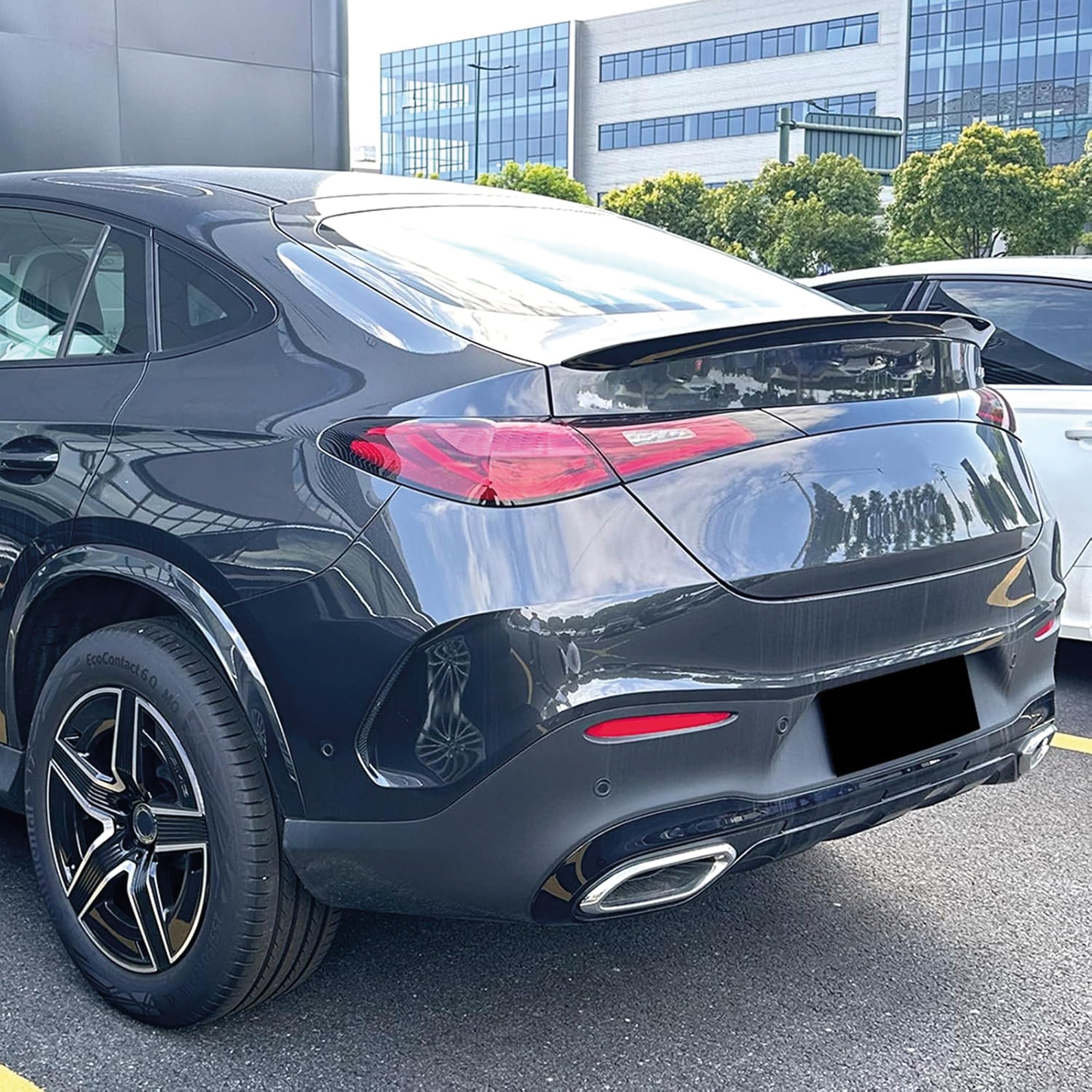 Rear Trunk Spoiler For Mercedes GLC C254 24+ Spoiler Piano Black ABS Plastic