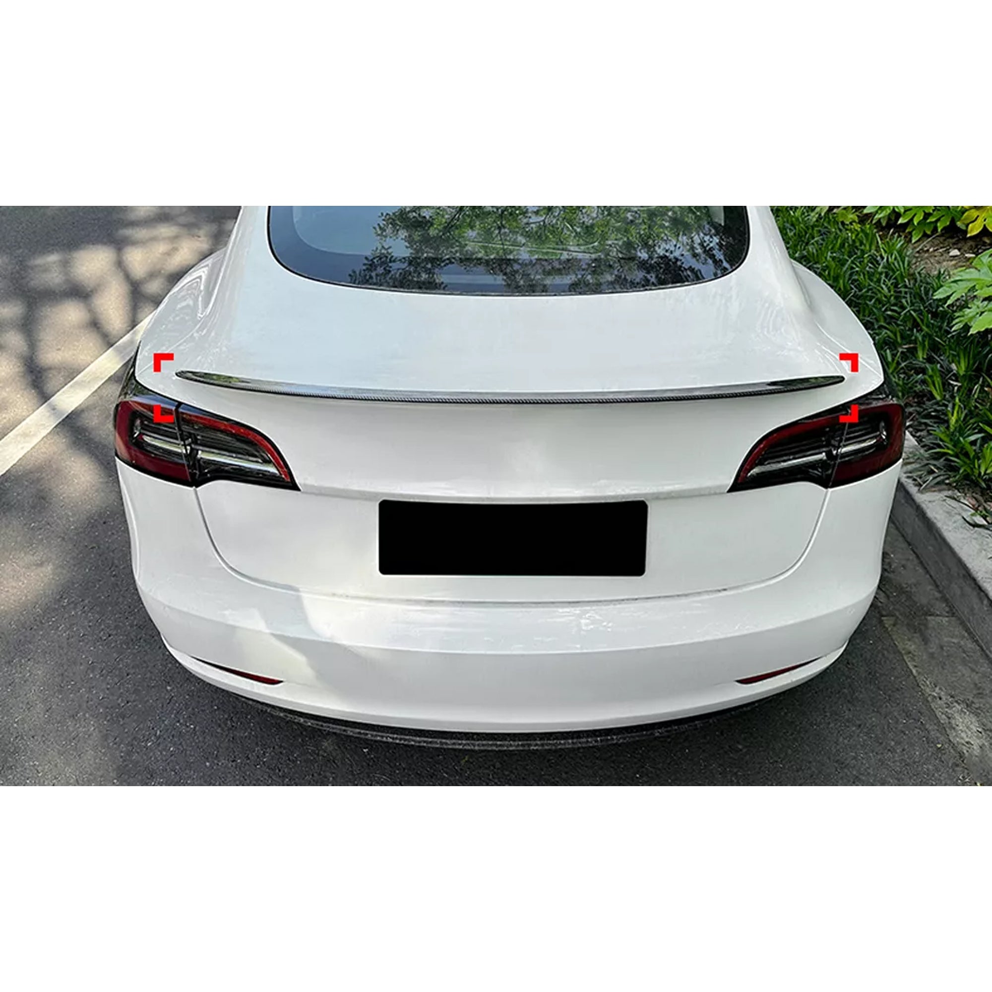 Rear Trunk Spoiler For Tesla Model 3 2016+ Spoiler Piano Black ABS Plastic