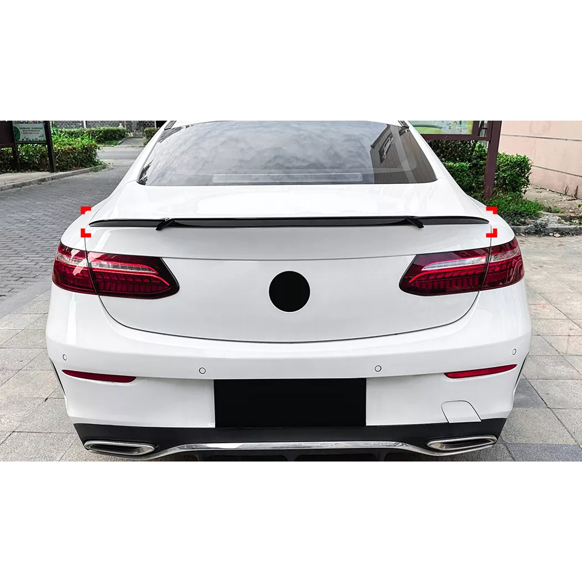 Rear Trunk Spoiler For Mercedes Benz E Class E Coupe C238 2016-2023 Br Style Spoiler Piano Black ABS Plastic