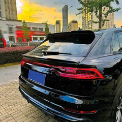 Rear Roof Spoiler For Audi Q8 SQ8 4x4 2018+ Piano Black ABS Plastic