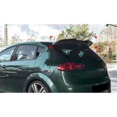 Roof Top Spoiler For Seat Leon MK2.5 2009-2012 M4 Style Piano Black ABS Plastic