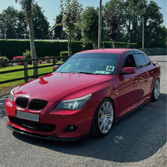 Front Bumper Lip Splitter for BMW 5 Series E60 2003-2010 M Sport / M5 Bumper, ABS Plastic Piano Black Vacuum Car Tuning Body Part Body Kit