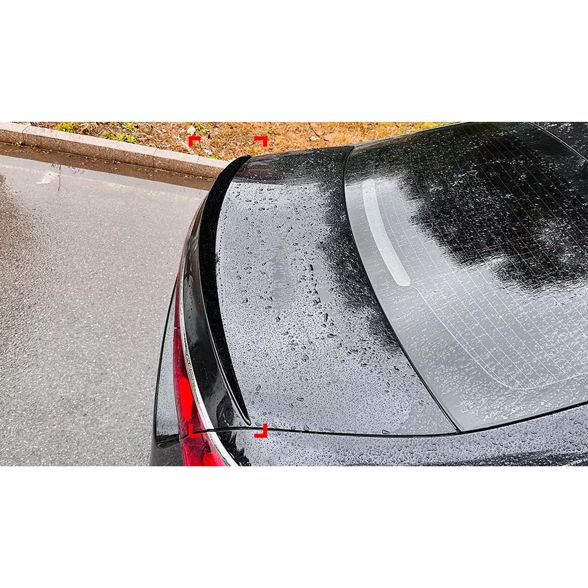 Rear Trunk Spoiler For Mercedes Benz E Class W214 AMG 2024+ AMG Style Spoiler Piano Black ABS Plastic