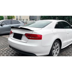 Rear Trunk Spoiler For Audi A5 S5 8T 2007-2016 2 DOOR PSM Style Spoiler Piano Black ABS Plastic