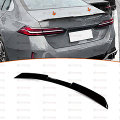Rear Spoiler For BMW 5 Series G60 G68 2024+ M Performance Style Piano Black ABS Plastic