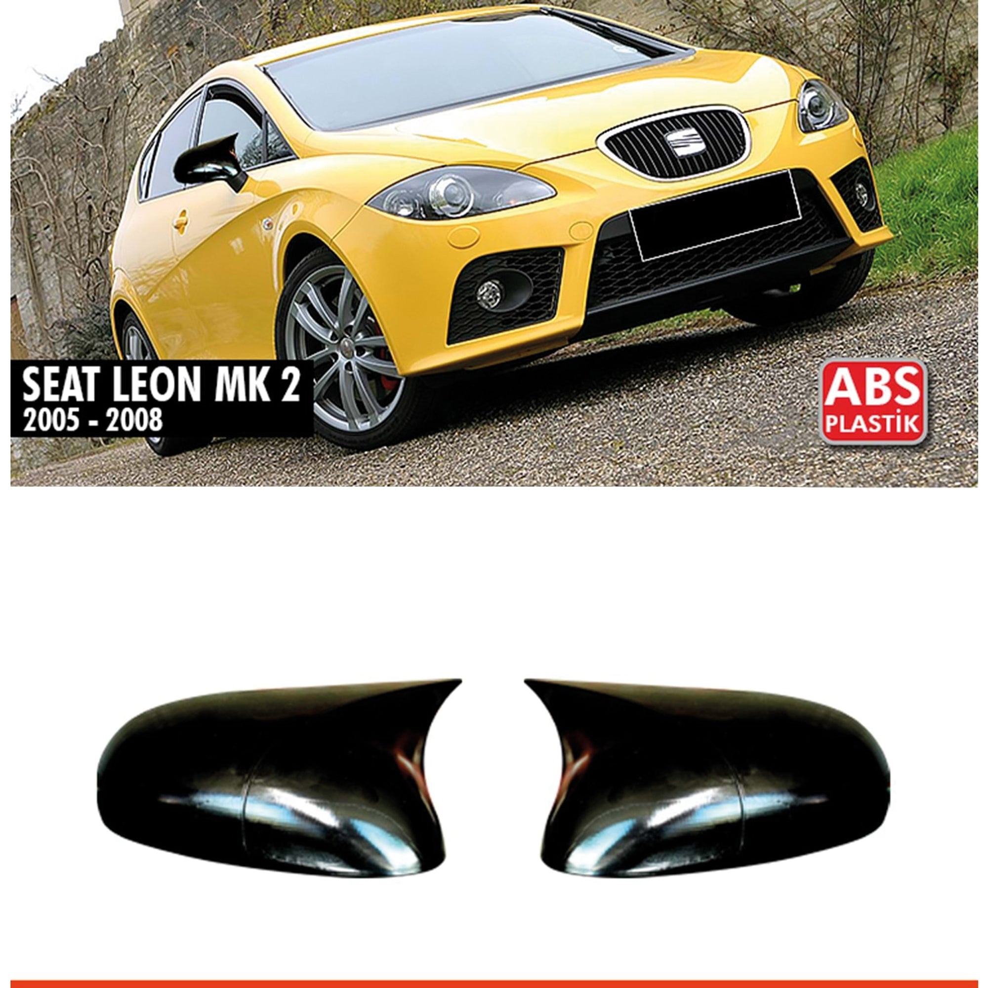 Mirror Cover for Seat Leon MK2 /MK2.5 FL 2005-2012 Batman Model