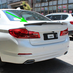 Rear Spoiler For BMW G30 5 Series M4 Style 2017-2021 Piano Black ABS Plastic