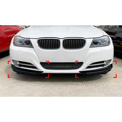Front Bumper FLAP Wrap for BMW 3 Series E90 E91 LCI 2009-2012, 2pcs FLAP Canards Lip Splitter Corner Trim Cover Adjustable Tuning Body Part Body Kit