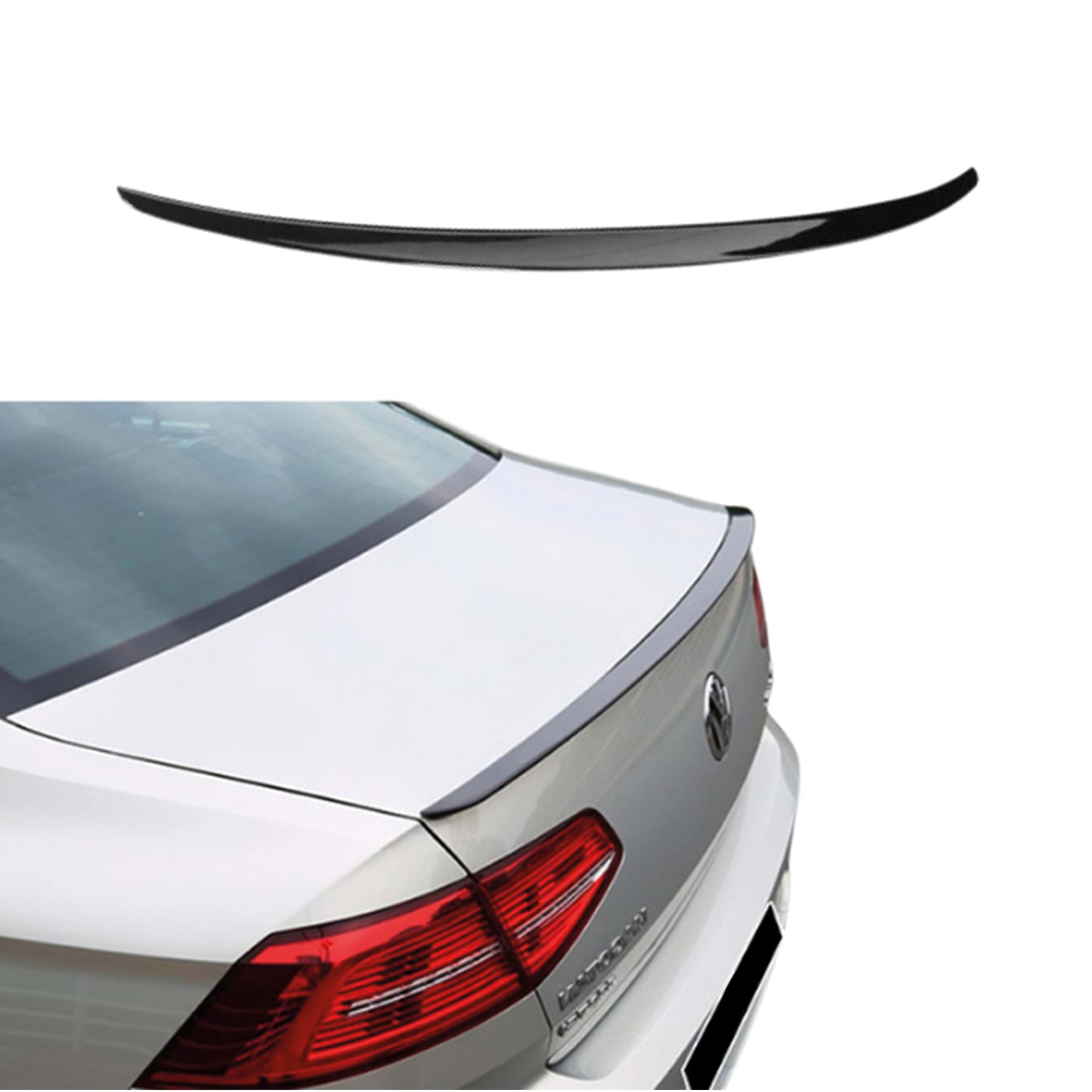 Rear Spoiler For VW Volkswagen Passat B8 2015-2022 Piano Black ABS Plastic