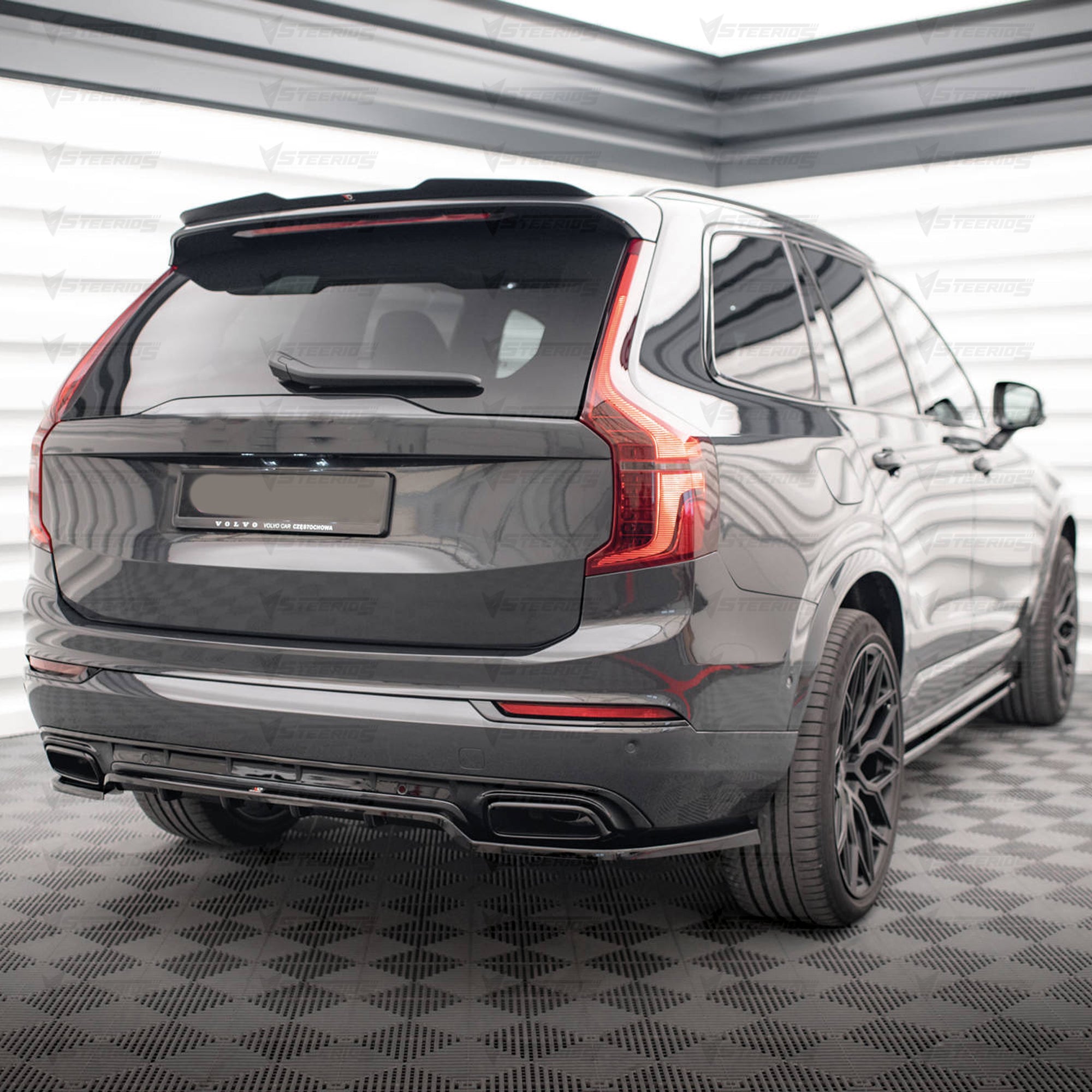 Rear Roof Spoiler For Volvo XC90 2015+ Spoiler Piano Black ABS Plastic