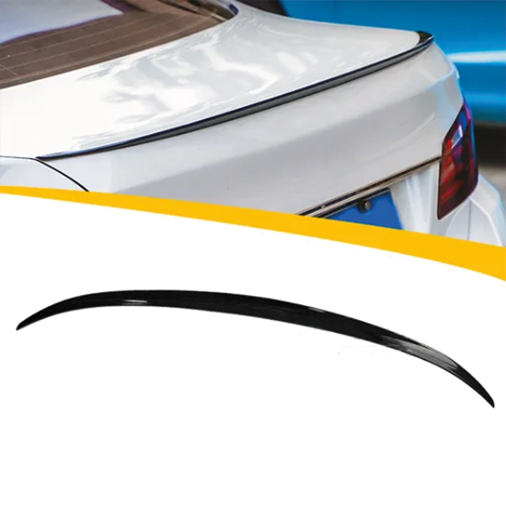 Rear Spoiler For BMW 5 Series F10 2010-2016 M5 Style Piano Black ABS Plastic